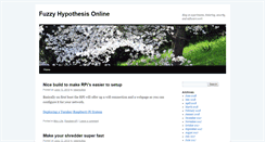 Desktop Screenshot of fuzzyhypothesis.com